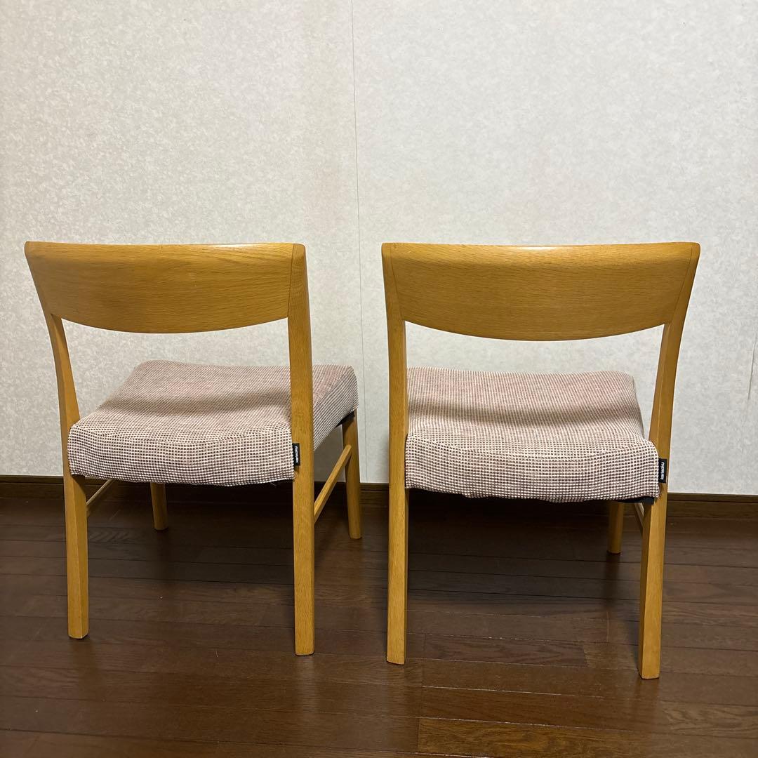 【良品】karimoku ダイニングチェア ２脚セット