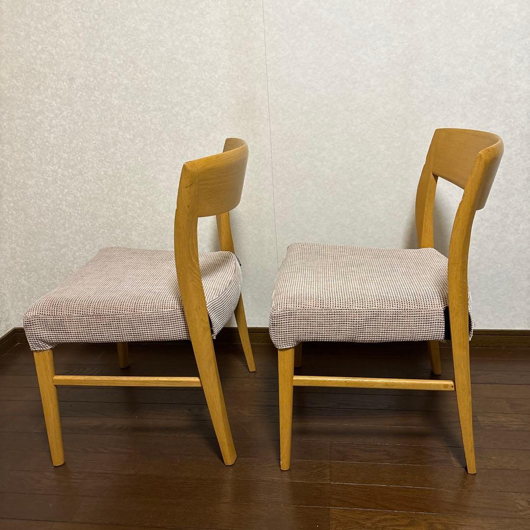 【良品】karimoku ダイニングチェア ２脚セット