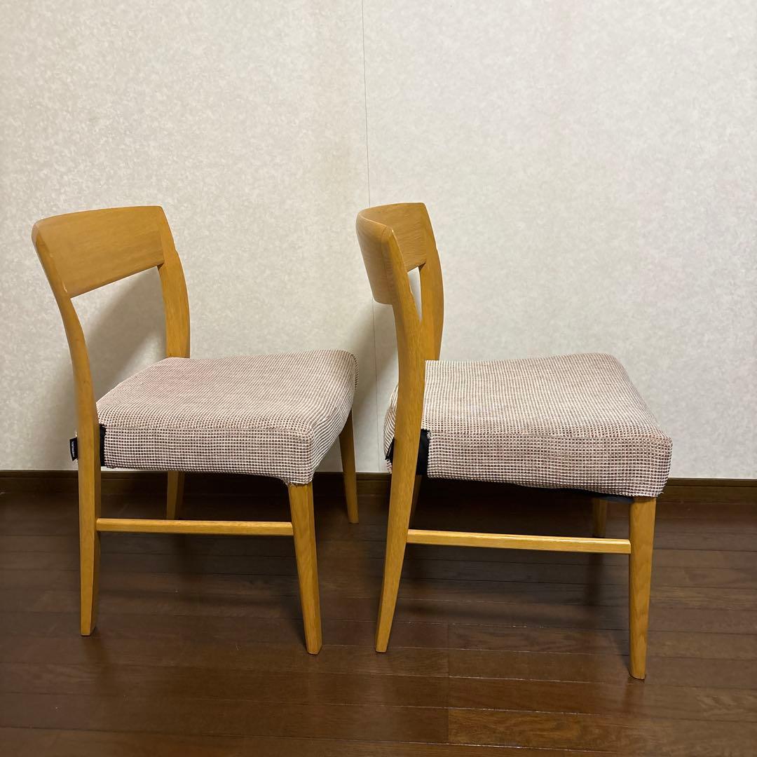 【良品】karimoku ダイニングチェア ２脚セット