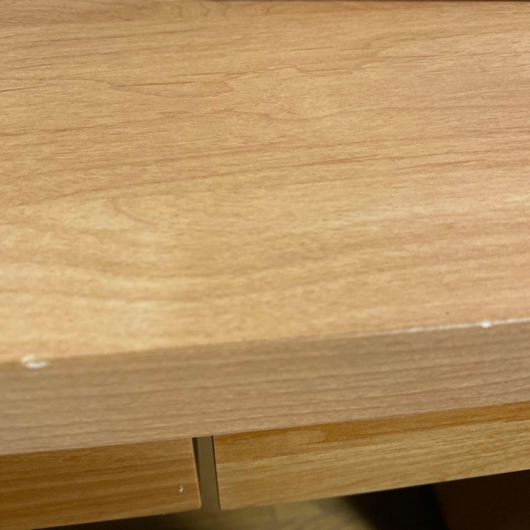アルダー天然木　アールデザインデスクシリーズ　デスク