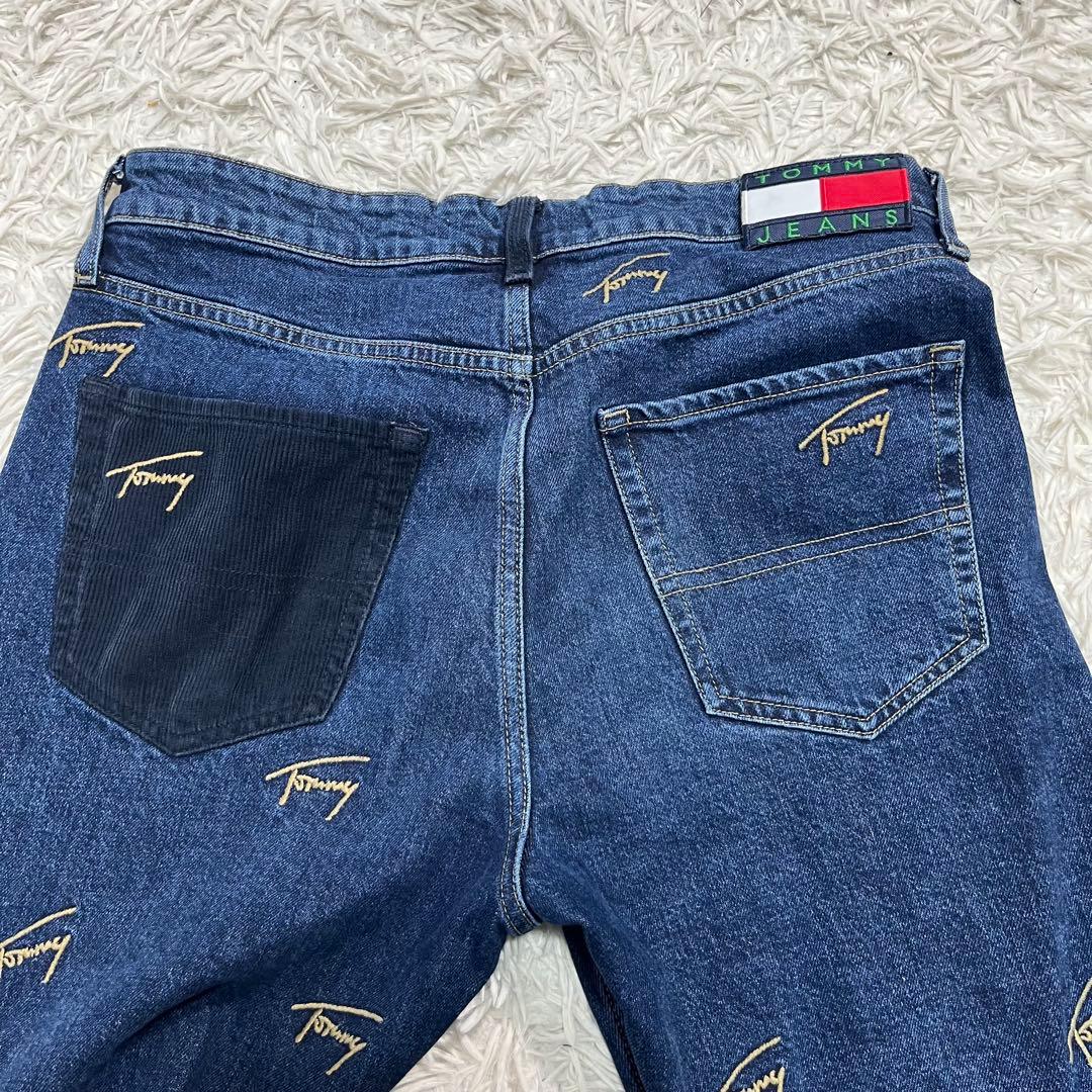 【美品】 JEANS トミージーンズ　デニムセットアップ　刺繍　ロゴ