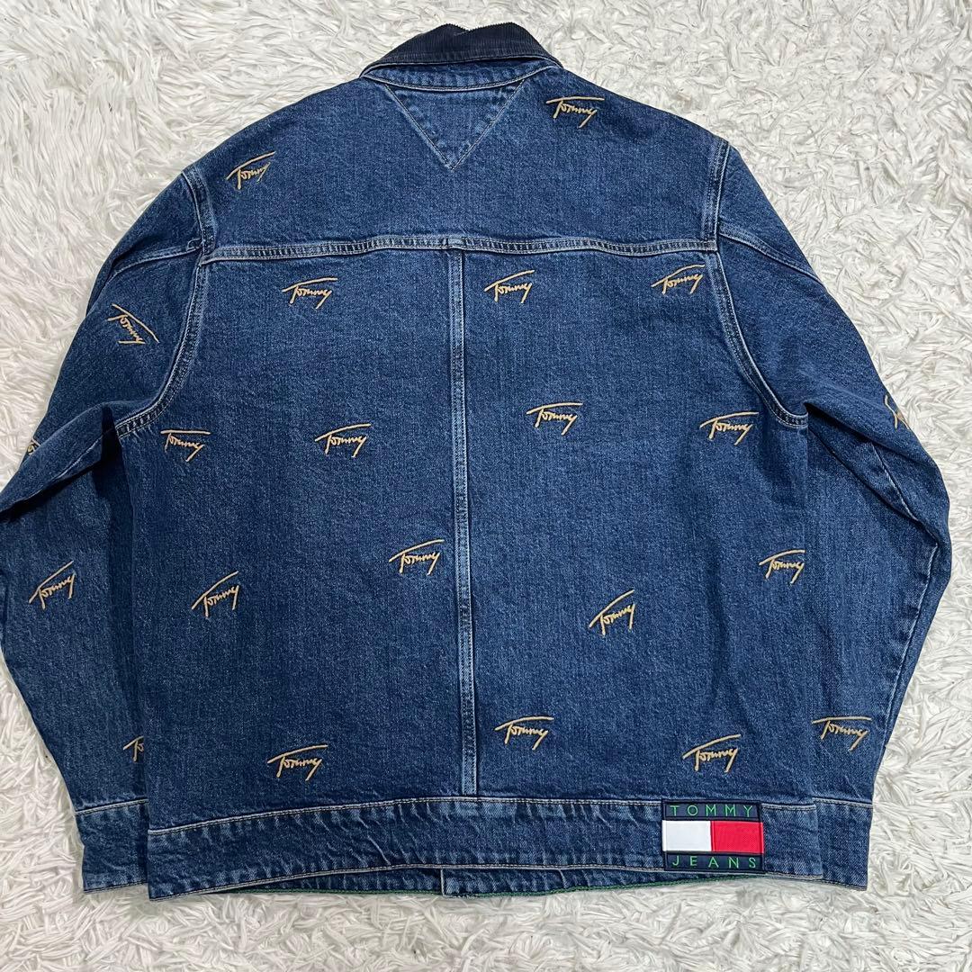 【美品】 JEANS トミージーンズ　デニムセットアップ　刺繍　ロゴ