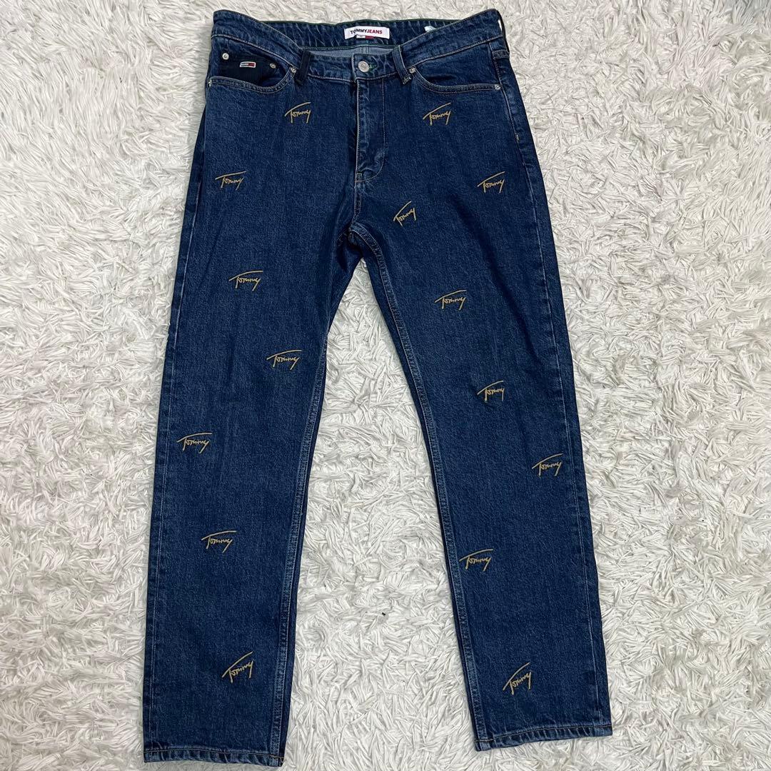 【美品】 JEANS トミージーンズ　デニムセットアップ　刺繍　ロゴ