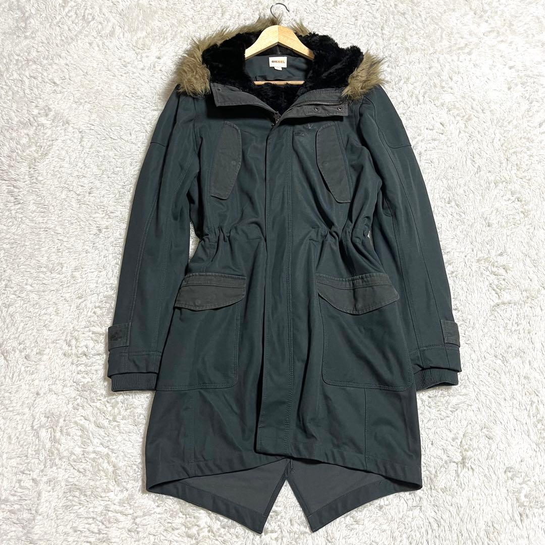 ✨激レア✨DIESEL モッズコート N-3B ロング フーディ Lサイズ