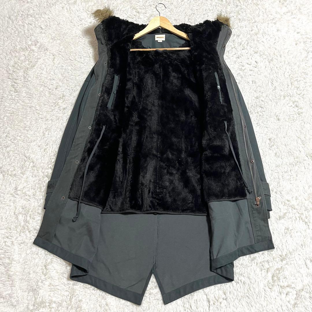 ✨激レア✨DIESEL モッズコート N-3B ロング フーディ Lサイズ