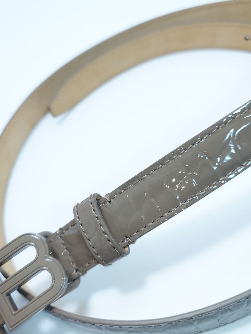 85サイズ★BALENCIAGA☆BB ロゴ レディース用 ベルト