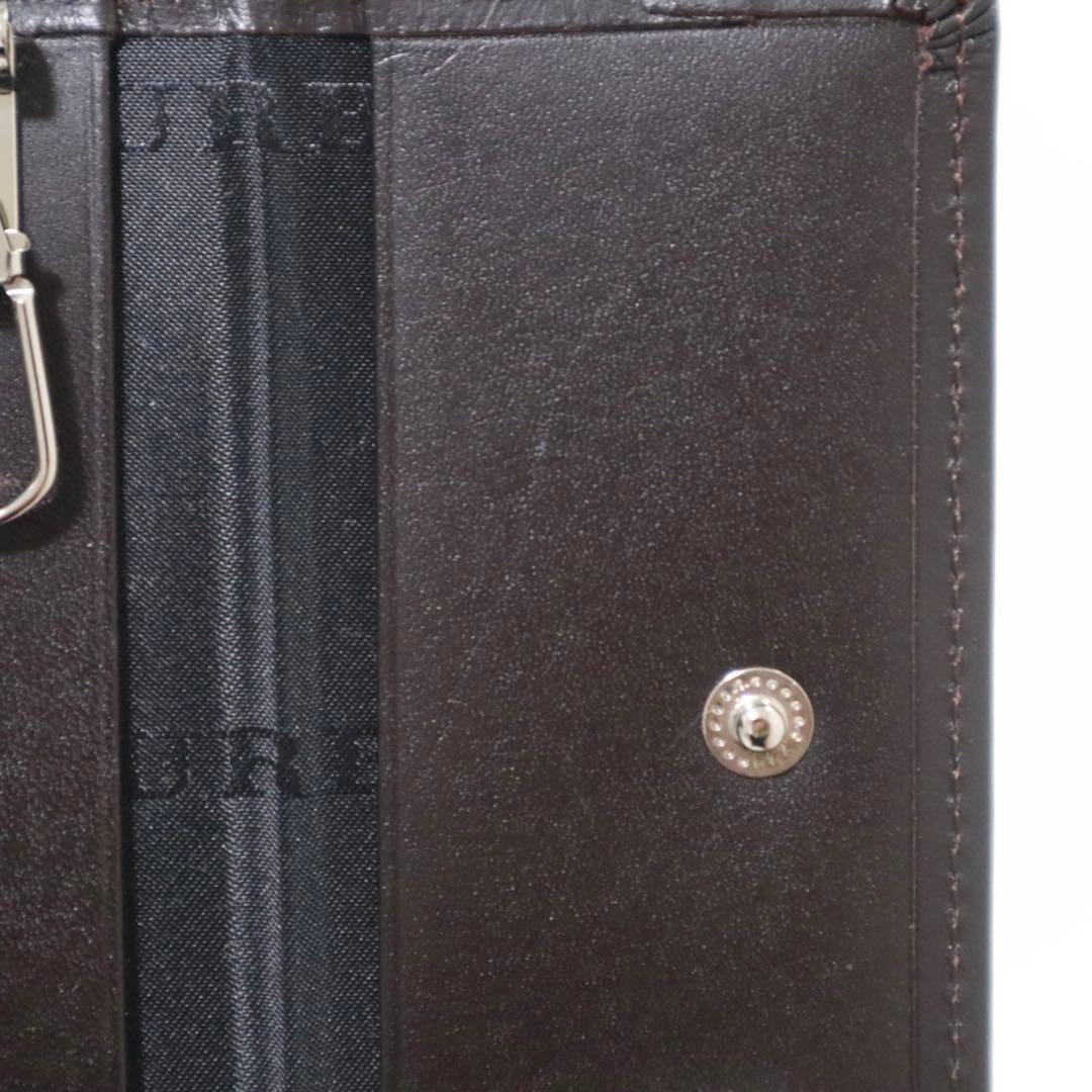 新品同様★バーバリー 5連キーケース ノバチェック ダークブラウン ユニセックス