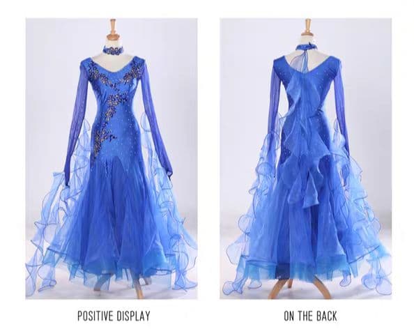 キラキラフリルロングドレス✨可愛い大人の魅力