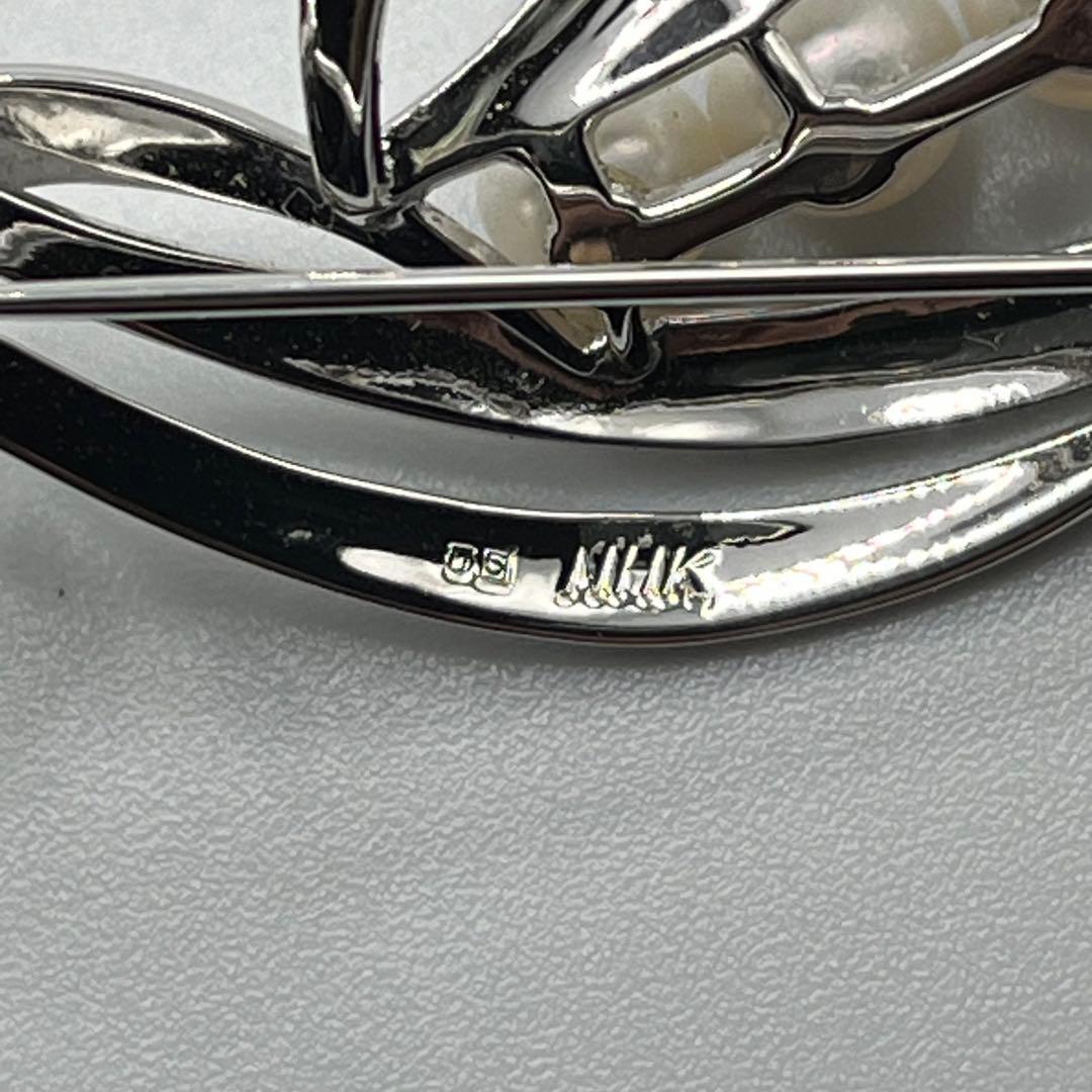 超レア！ヴィンテージ ミキモト アコヤパールブローチ M S・NHK 刻印