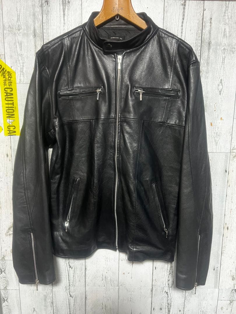 SHIMOKITAZAWA RINGO シングルライダース 本革 短丈 XL - メルカリ