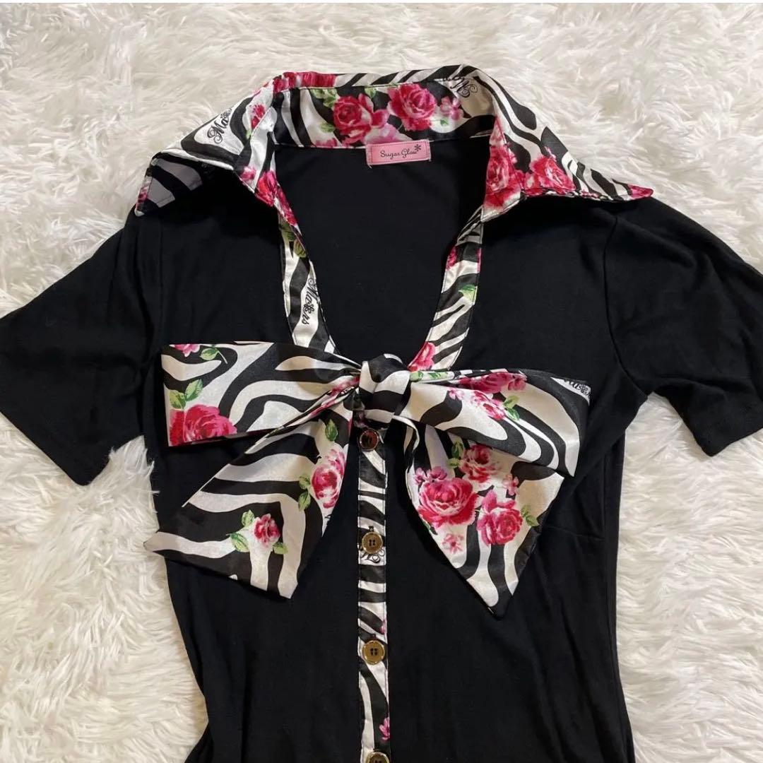 《MARS》初期物　希少　花柄　リボン　ゼブラ柄　00s y2k 姫ギャル