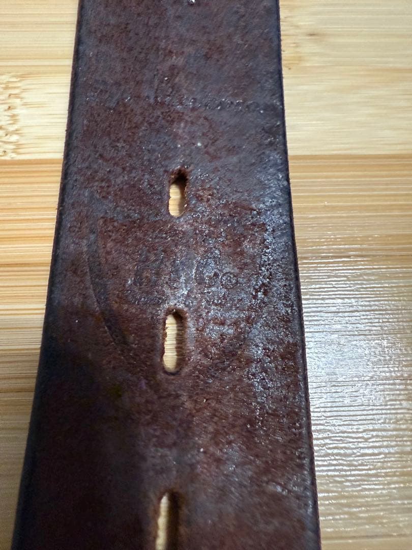 ⭐️HTC⭐️ピーナッツオーバーレイベルト⭐️スティングレイ⭐️ブラックレザー茶芯⭐️32