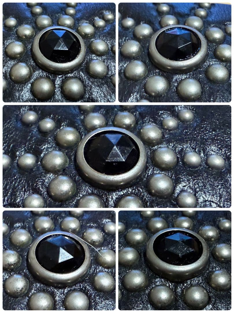 ⭐️HTC⭐️ピーナッツオーバーレイベルト⭐️スティングレイ⭐️ブラックレザー茶芯⭐️32