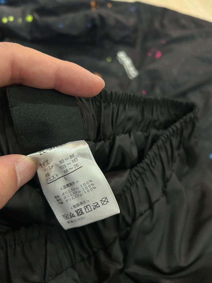 earlscourt 撥水加工 ブラック 中綿ウェア上下セット Sサイズ