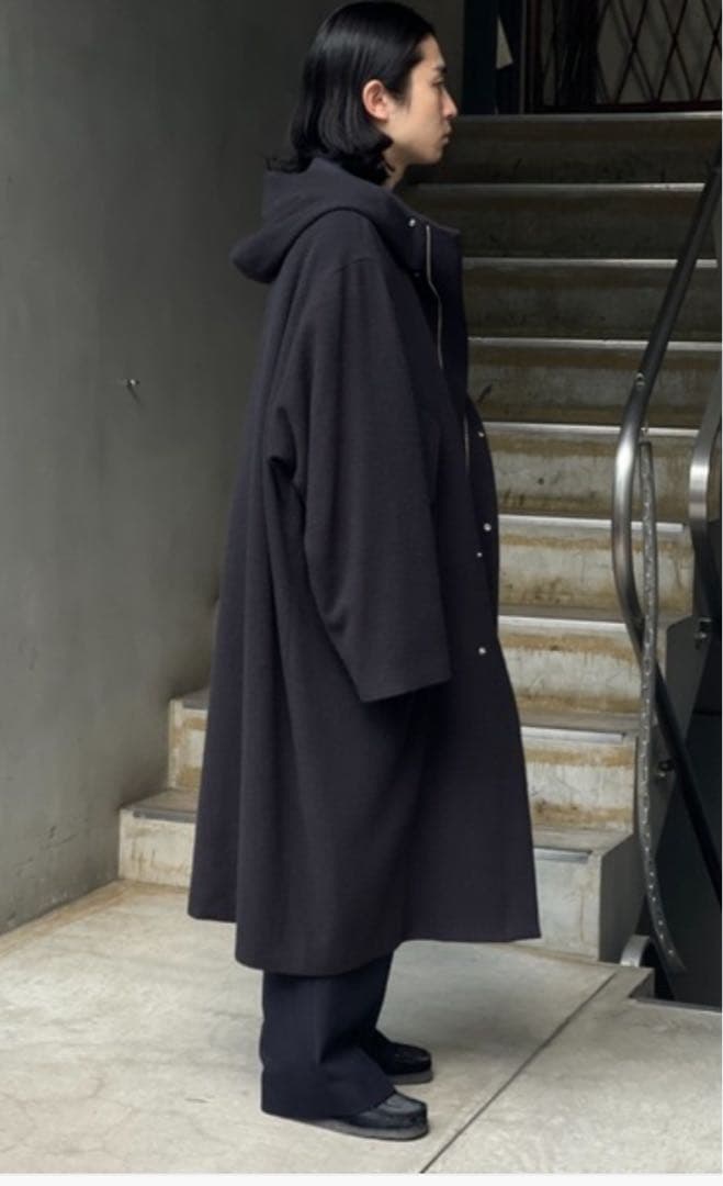 URU(ウル)/HOODED COAT/Charcoal