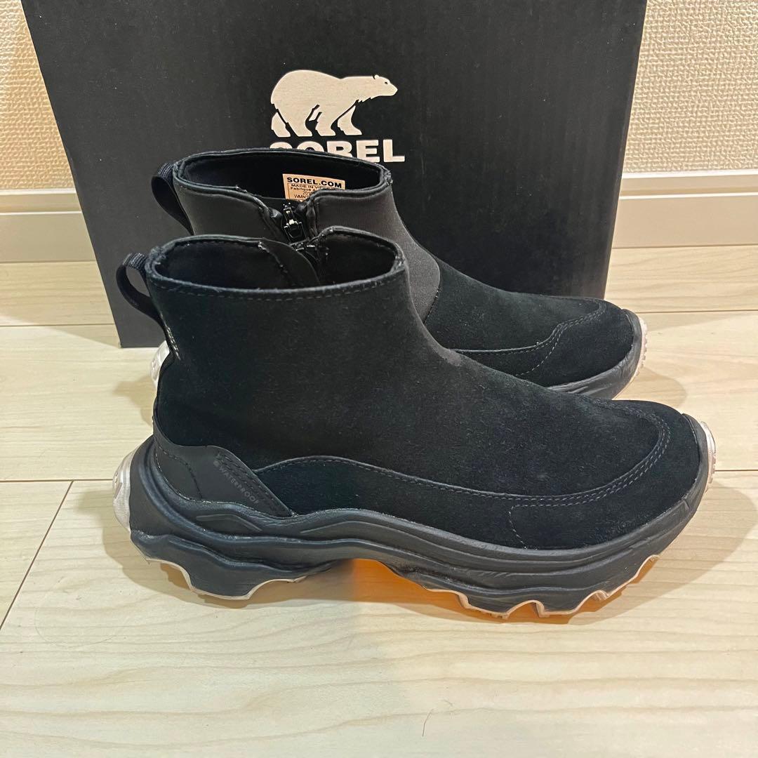 美品 SOREL ソレル ブラック レインシューズ スノーブーツ スニーカー