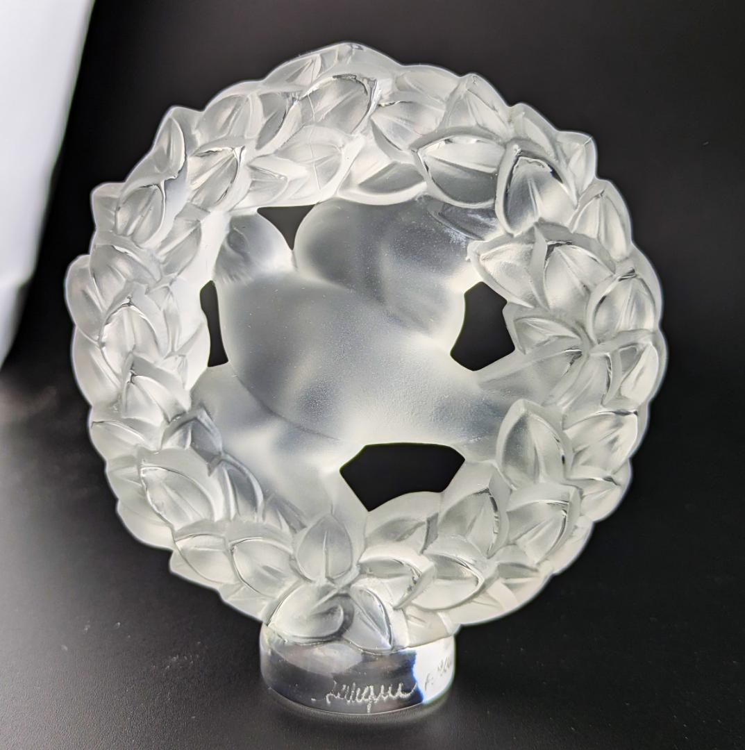 可愛い鳩さん☆ラリック DOVE フロスト フィギュリン ペーパーウェイト