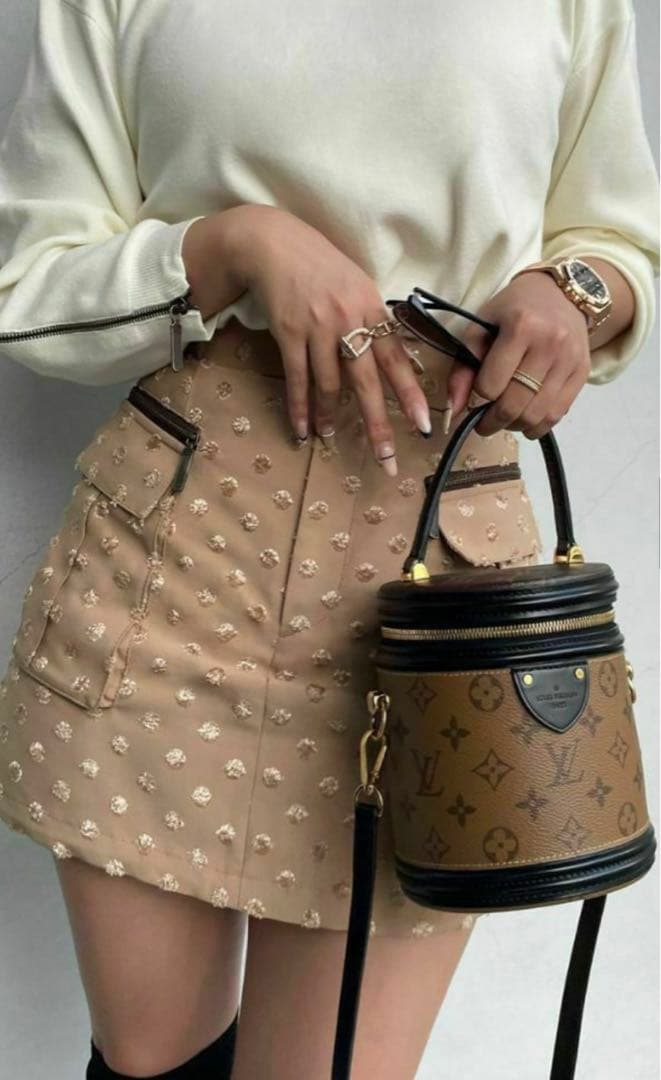 Shellerドットカーゴスカートタグ付き