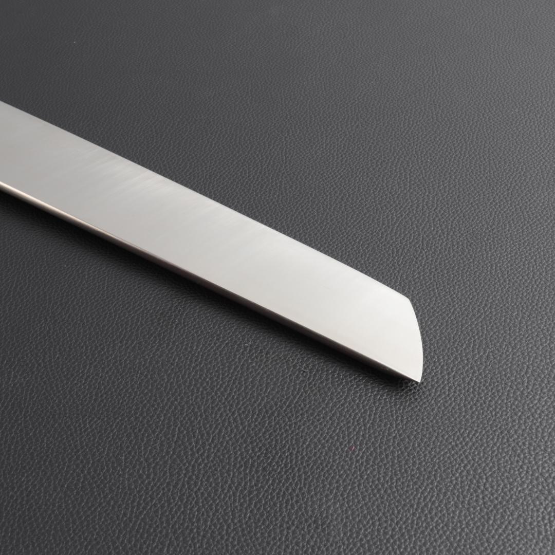 10193梵静刃物 骨切り鱧切り包丁 尺一 刺身包丁 黒檀黒水牛角白三本巻八角柄