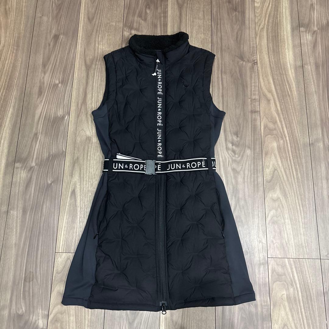 撥水】【保温】ナイロンストレッチダウンワンピ