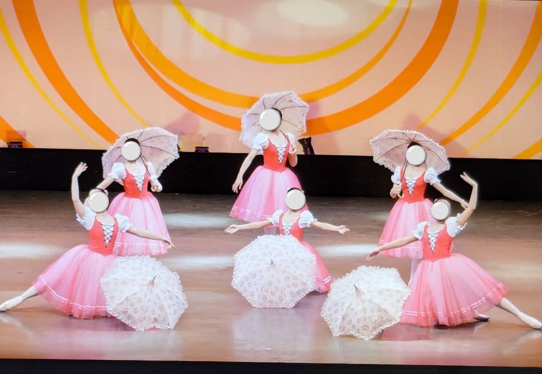 バレエ衣裳/ジュニア 濃ピンク 6着セット