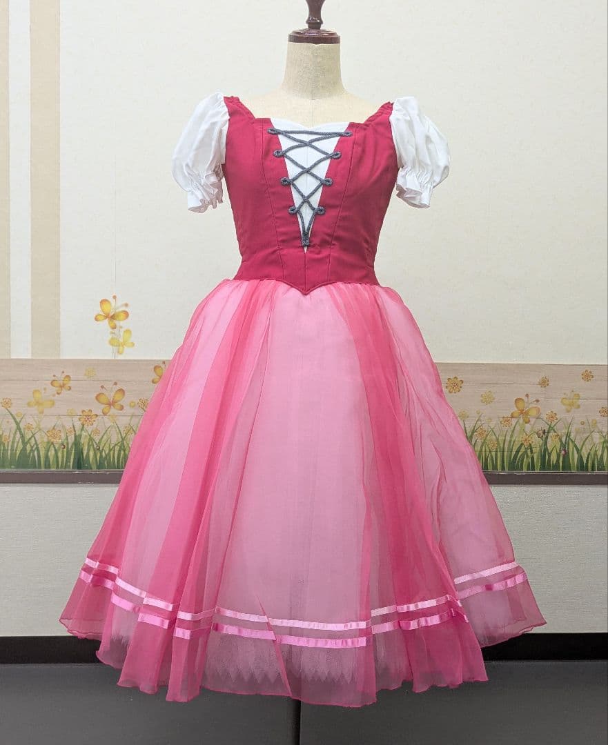 バレエ衣裳/ジュニア 濃ピンク 6着セット