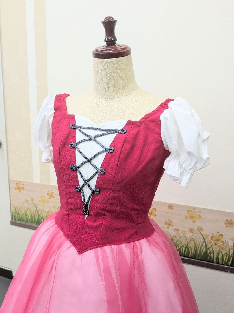 バレエ衣裳/ジュニア 濃ピンク 6着セット