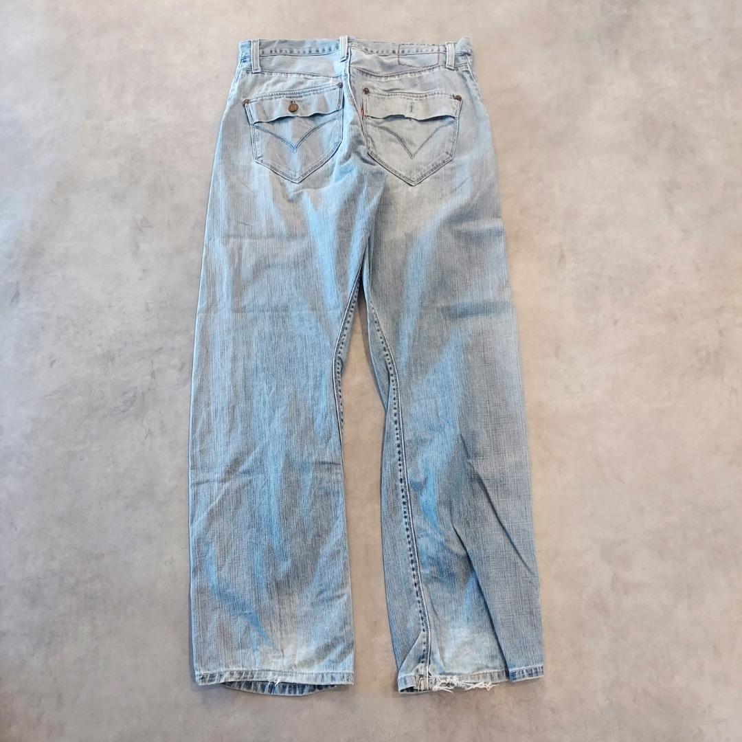 リーバイス エンジニアード ジーンズ W32 00s 青 古着 立体 17824