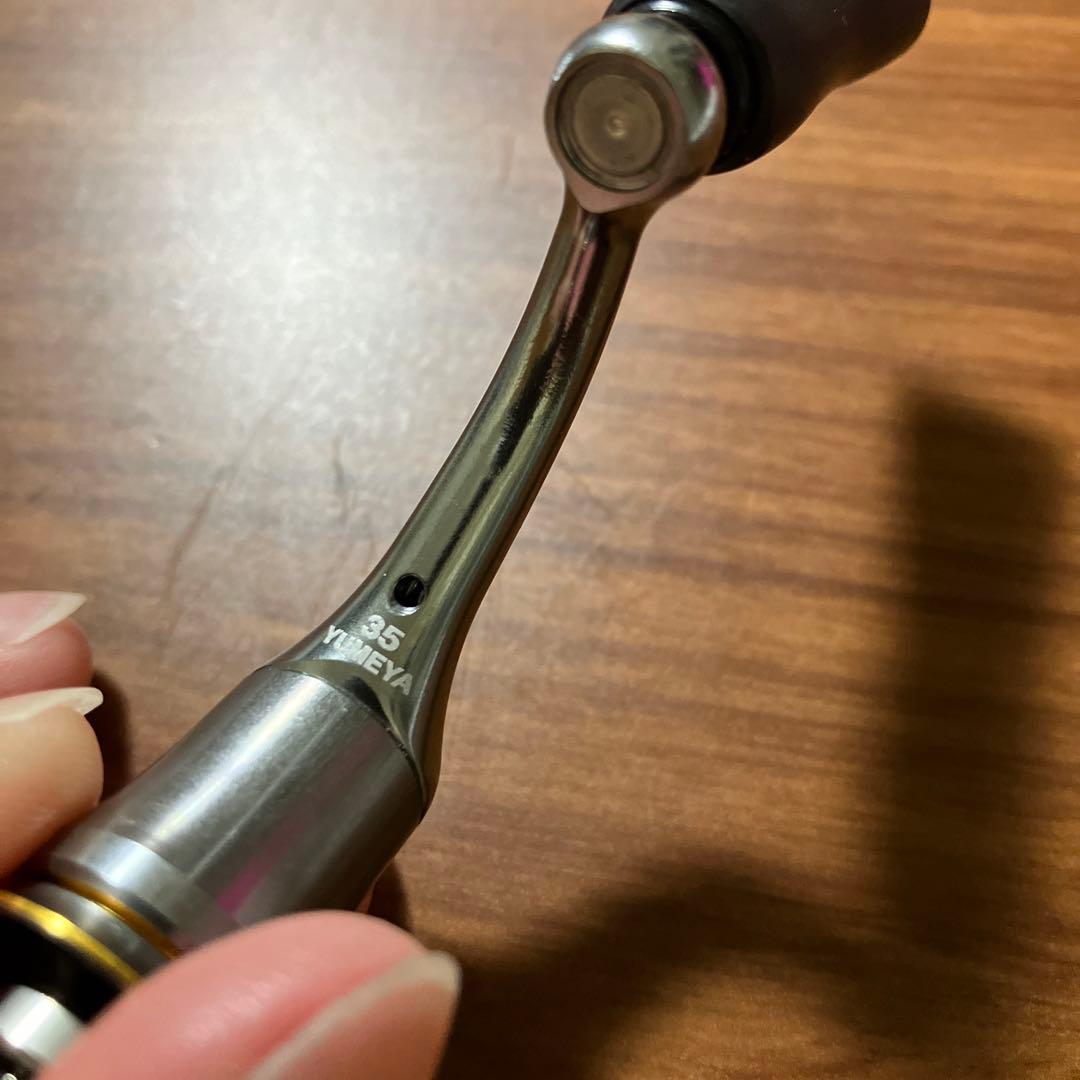 極美品　軽量　夢屋　アルミ　シングルハンドル　35mm スリムノブ　スタンド