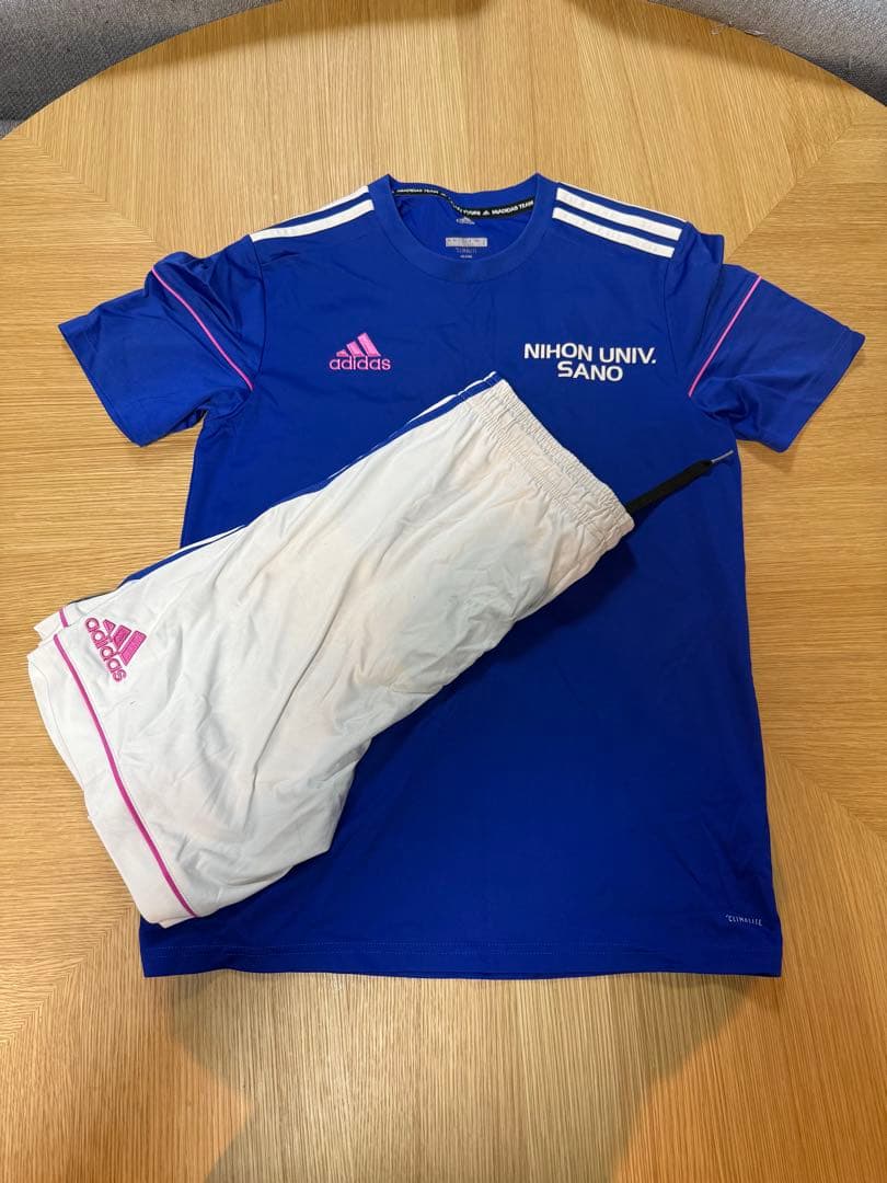 佐野日大高校サッカー部　ユニフォームピンク青セット