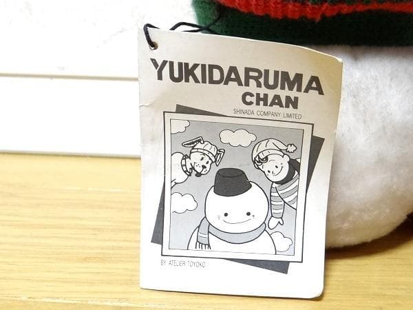 新品 80年代 ビンテージ 韓国製 シナダ 雪だるまちゃん ぬいぐるみ