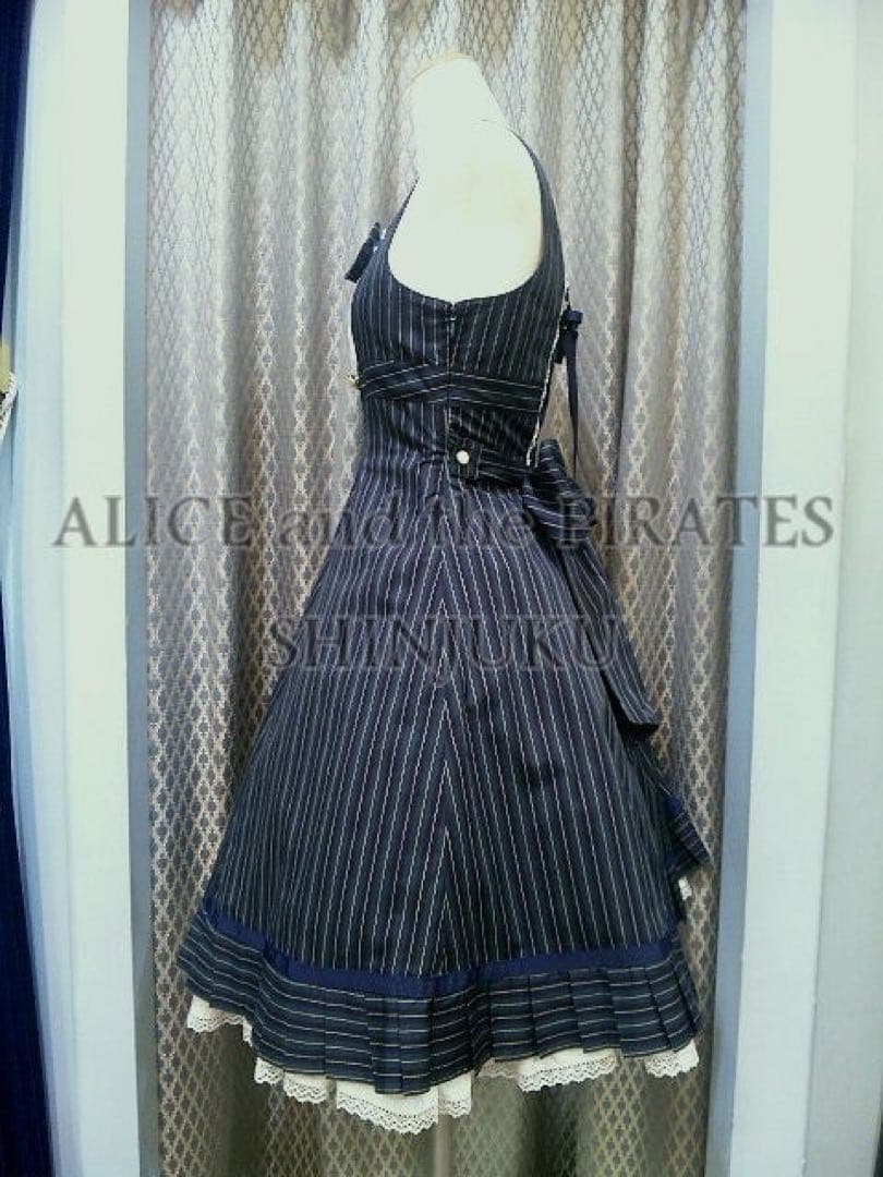 週末だけお値下げ】ラブエアメールアップリケジャンパースカート ネイビー