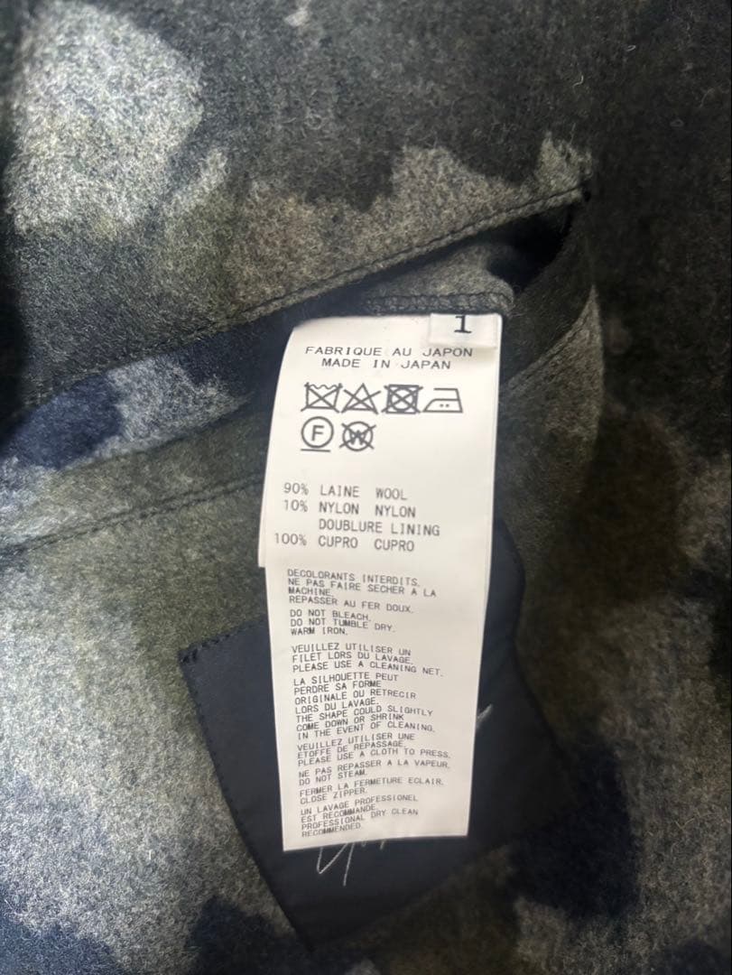 正規品 日本製 ビー ヨウジヤマモト NR-C51-107 ZIPデザイン