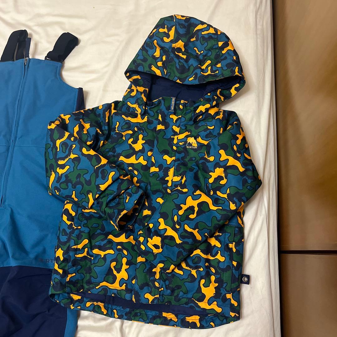 BURTON 子ども用スキーウェア 青 迷彩