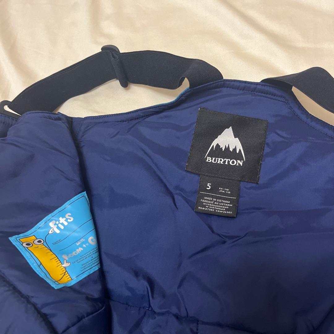 BURTON 子ども用スキーウェア 青 迷彩