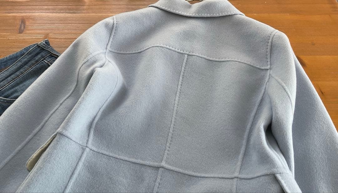 美品　BALLSEY 上質ウールカシミヤ　ダブルフェイス　リバーコート