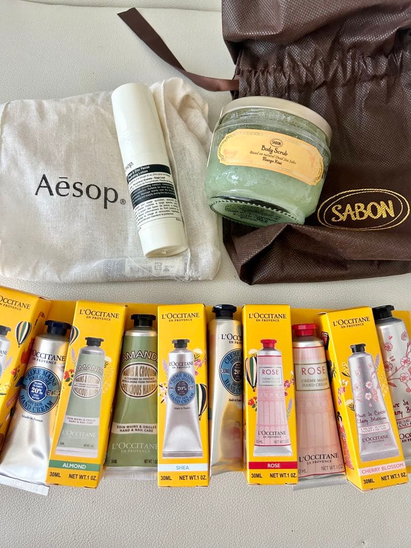 L'Occitane ハンドクリームSABONボディスクラブAesopローション