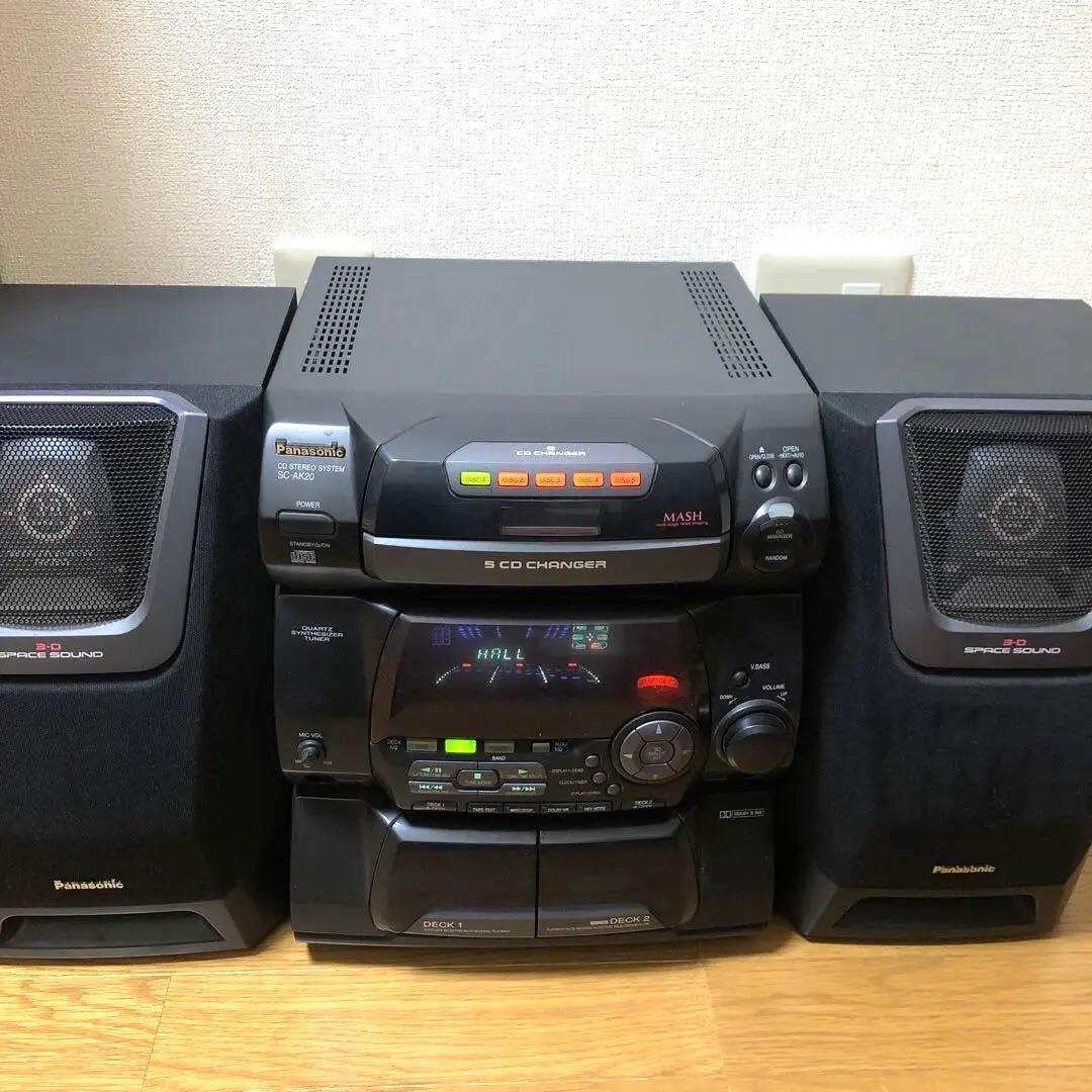Panasonic マッシュ SC-AK20 5チェンジャー　CDコンポ