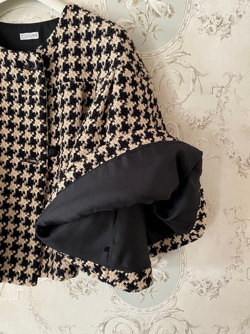超美品⭐︎column ツイードボレロ風ケープコート ジャケット