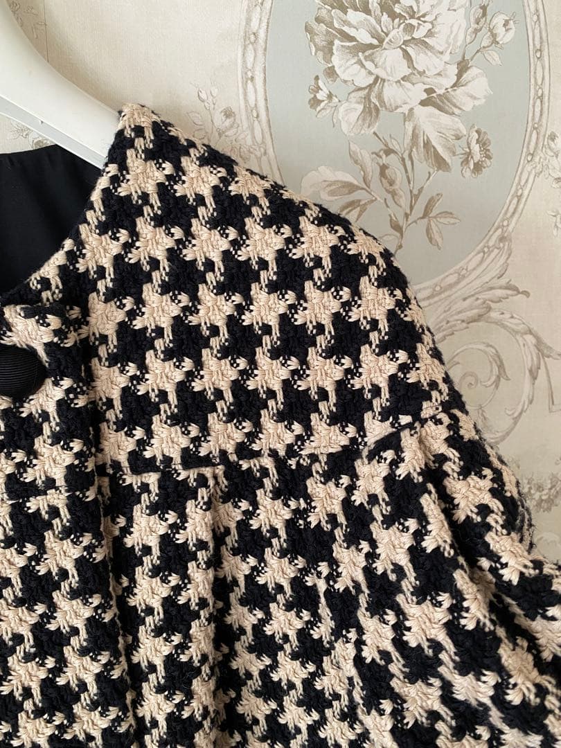 超美品⭐︎column ツイードボレロ風ケープコート ジャケット