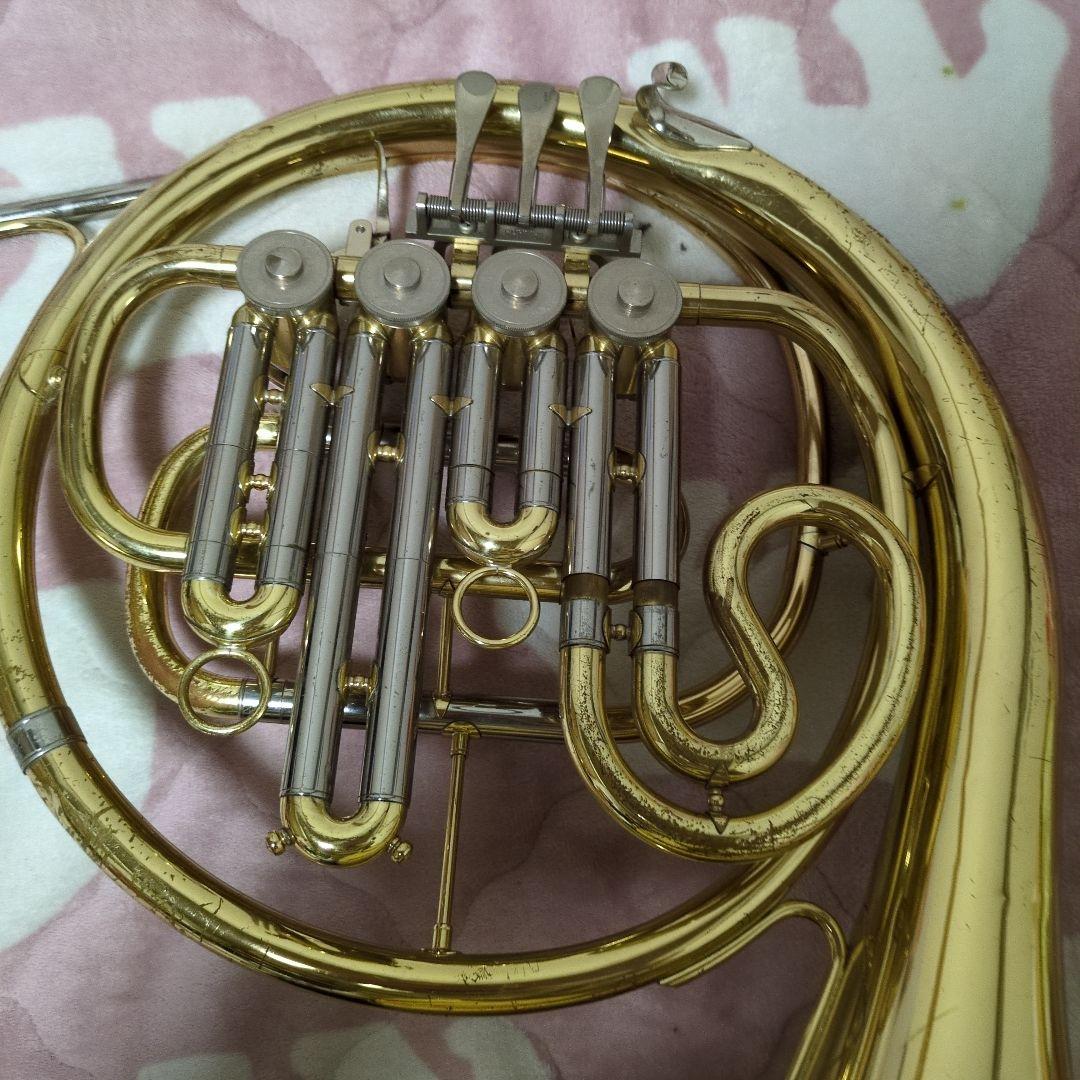 最*☆様 YAMAHA　YHR321フレンチホルン本体 4バルブ ゴールド本体の
