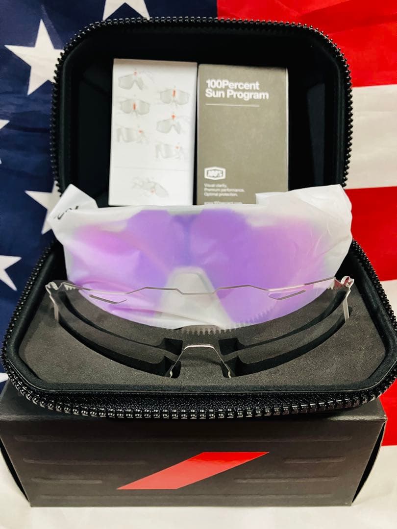 ワンハンドレッド サングラス hypercraft Purple 100%
