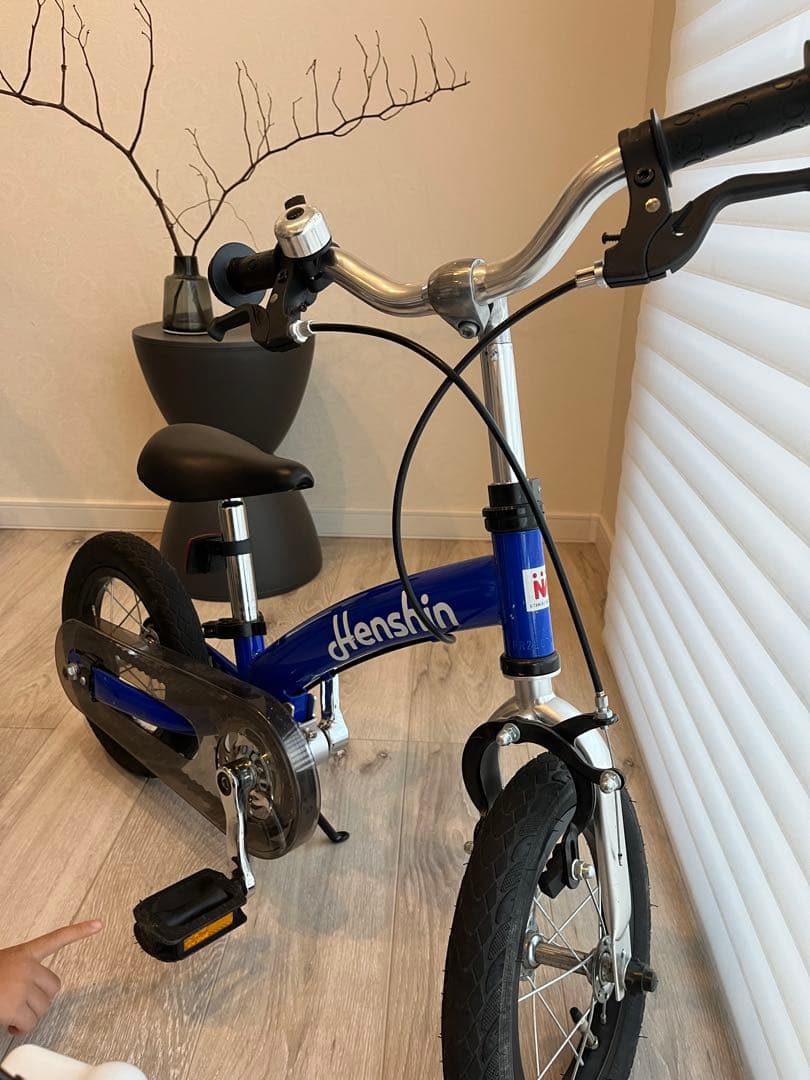 Henshin 幼児用自転車 青 クリスマスプレゼントに✨