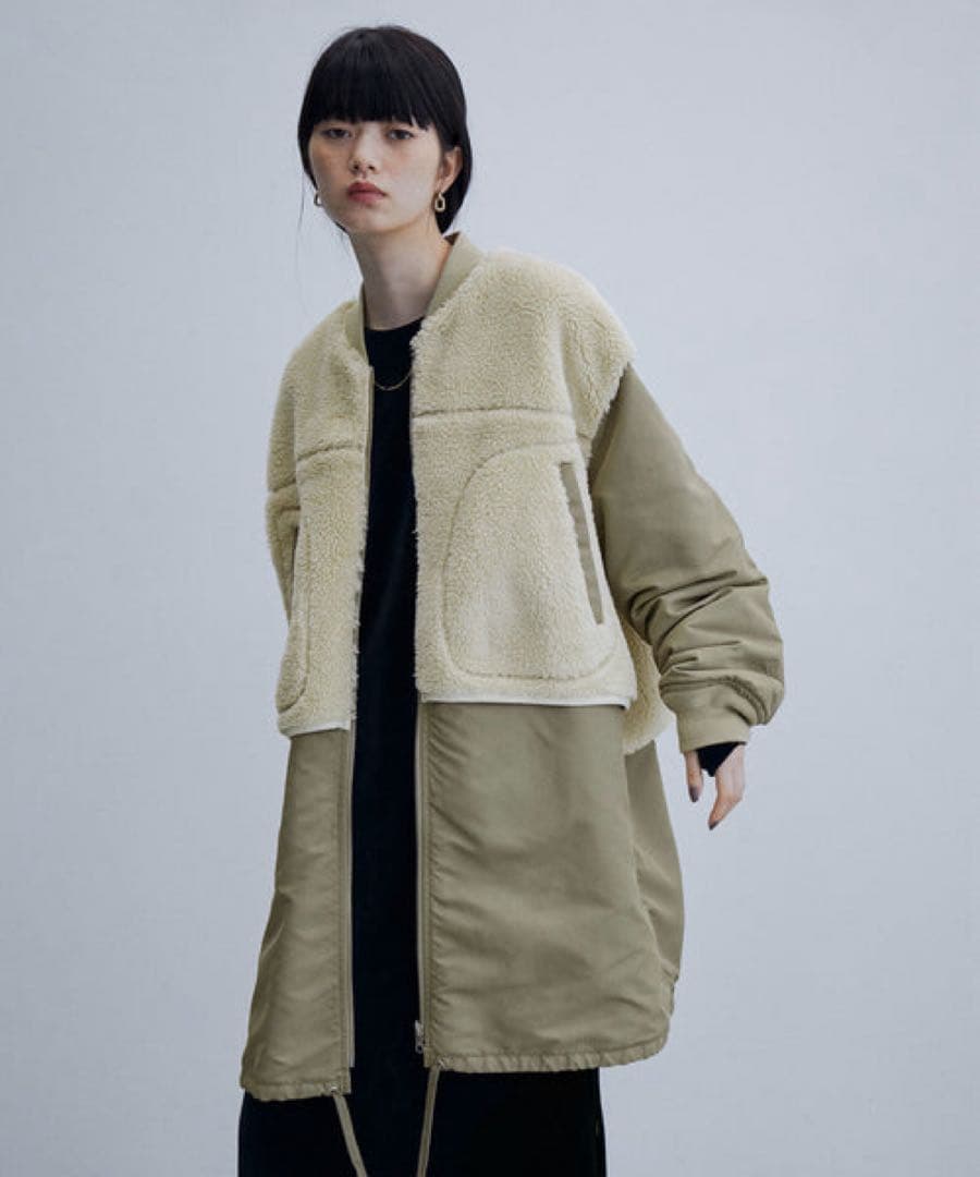 《ドラマ着用》ADAM ET ROPÉ MA-1 ボアロングコート F