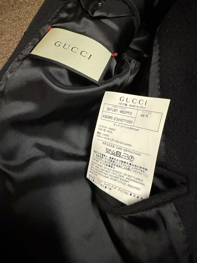 tabibito 様　GUCCI グッチ　チェスターコート　現行タグ