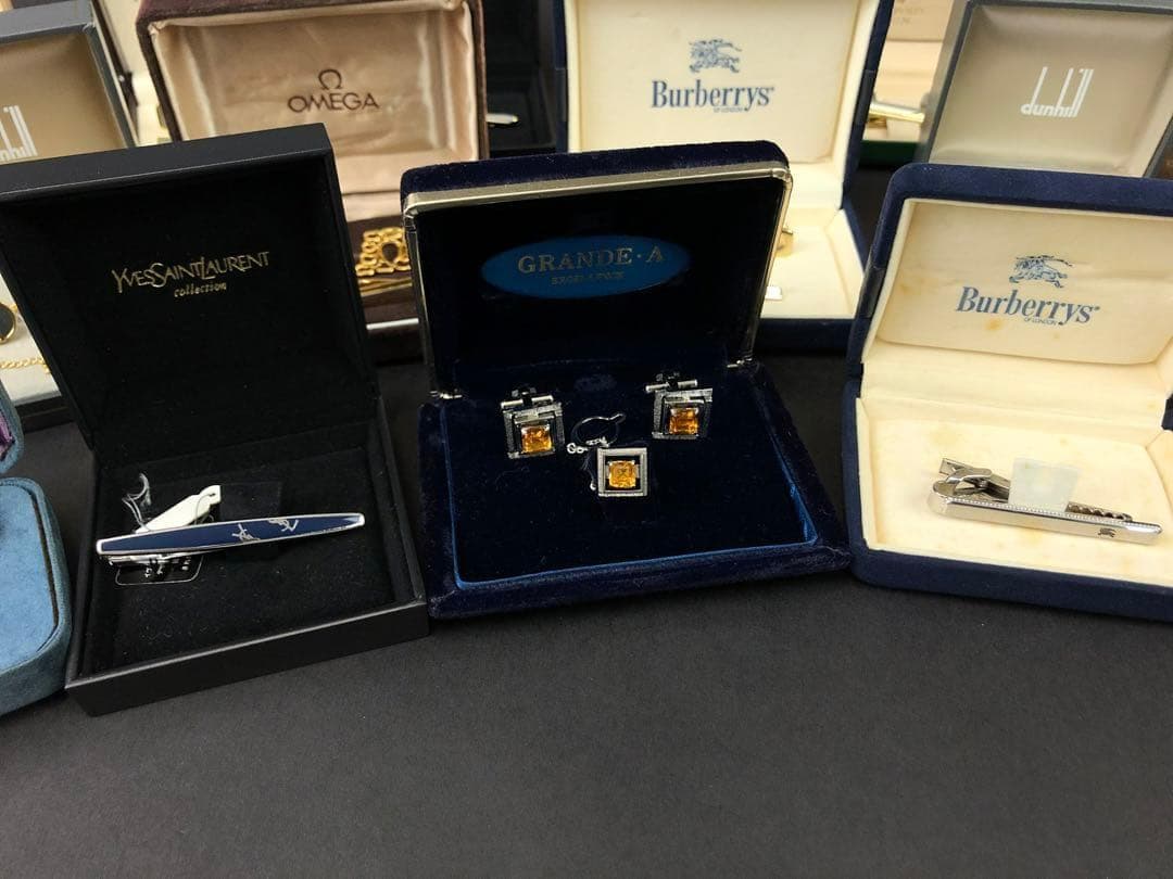 S*a様 ダンヒル・オメガ・ウエッジウッド・セリーヌ他　タイピン・カフスまとめ