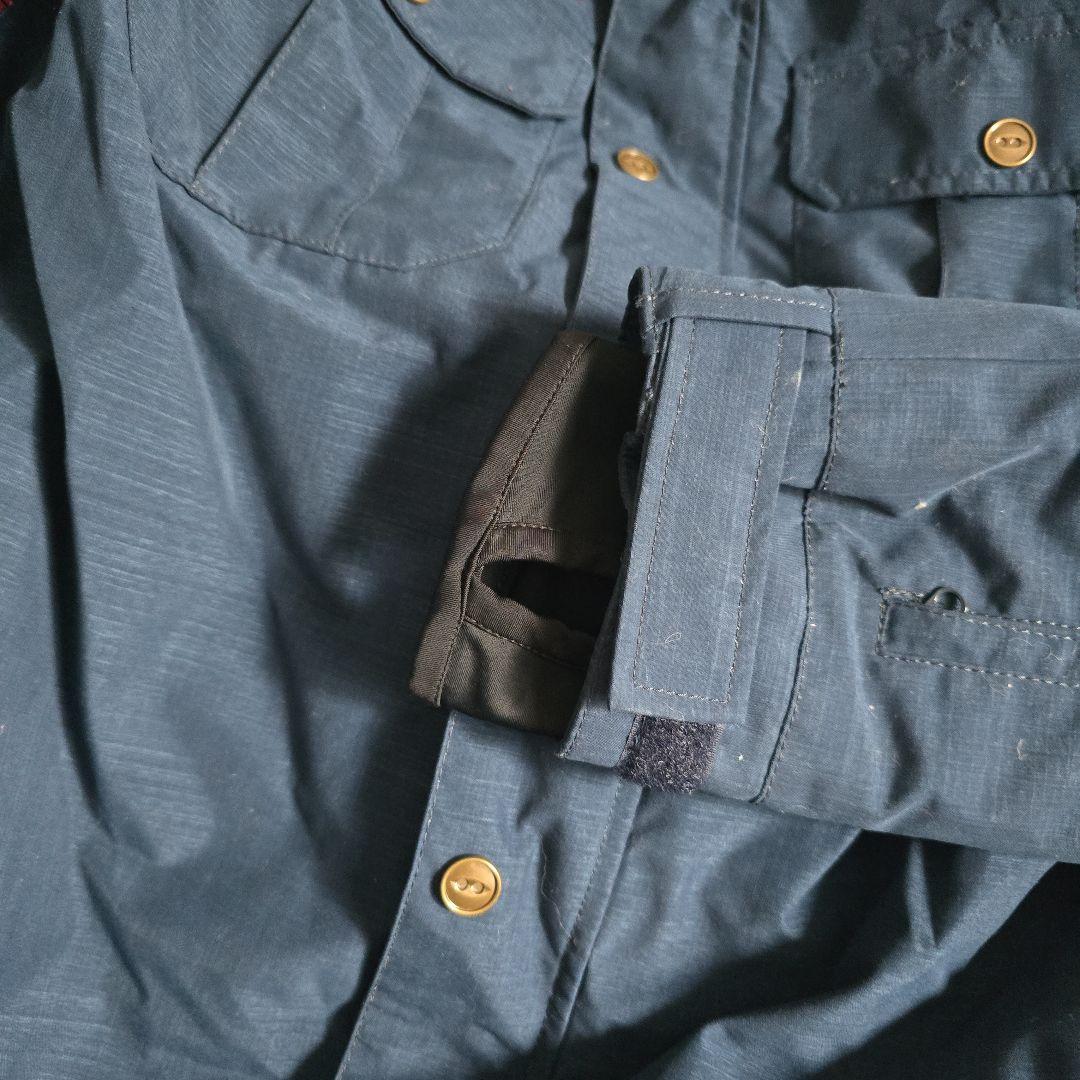 【値下げ】x-nix フード付きジャケット ネイビー/バーガンディ