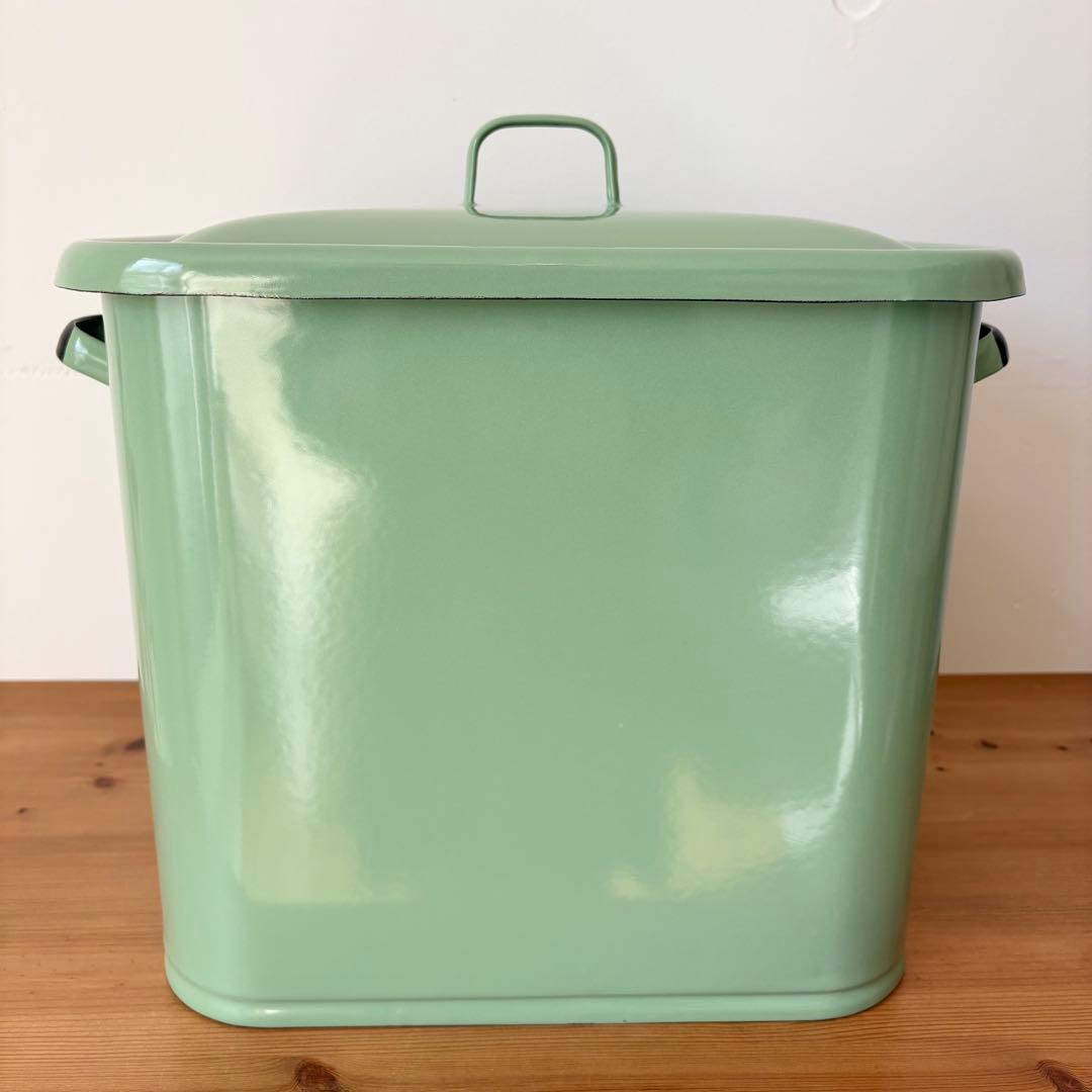 ブレッド缶 ホーロー レトロ アメリカンカントリー キッチン 収納 グリーン