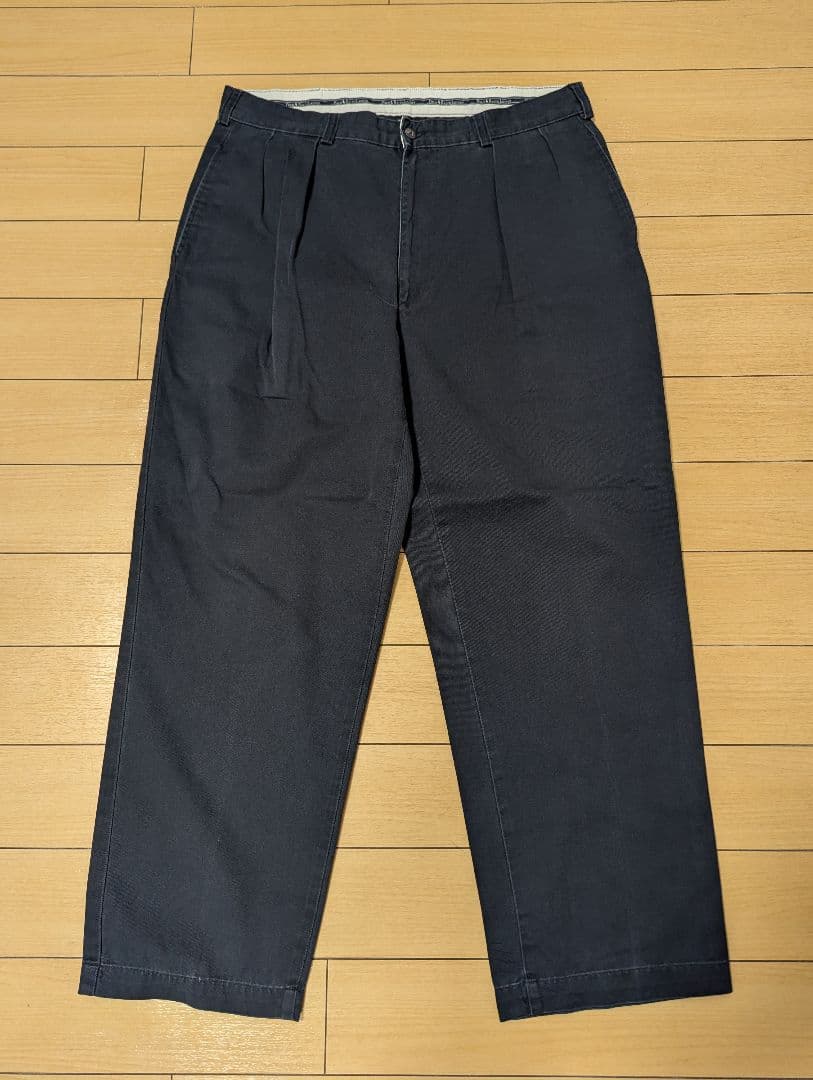 90s ポロラルフローレン ポロチノ チノパン ブラック ANDREW W36