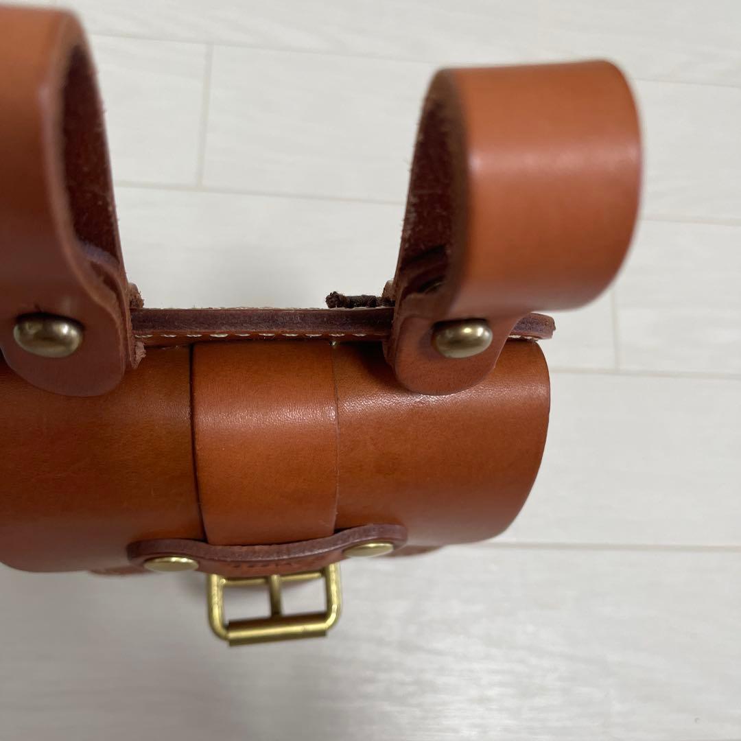 ☆美品☆ HERZ ヘルツ スタンダードベルトポーチ ヌメ革　オールレザー